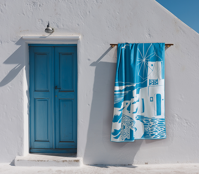 NEF NEF HOMEWARE ΠΕΤΣΕΤΑ ΘΑΛΑΣΣΗΣ MY ISLAND BLUE 80X160, 100% ΜΙΚΡΟΙΝΕΣ - Image 2