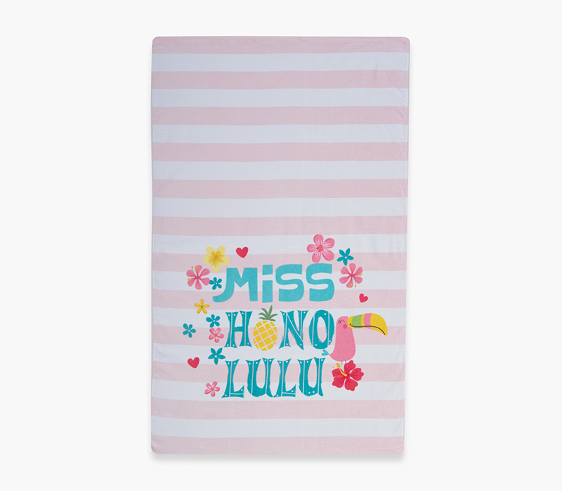 NEF NEF HOMEWARE ΠΑΙΔΙΚΗ ΠΕΤΣΕΤΑ ΘΑΛΑΣΣΗΣ MISS HONOLULU 70X120, 100% BAMBAKI