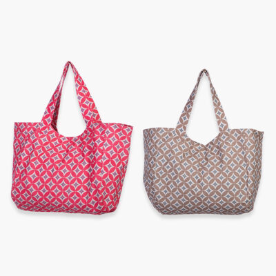 NEF NEF HOMEWARE ΤΣΑΝΤΑ ΘΑΛΑΣΣΗΣ SPARKLE 41X39X24, 100% ΒΑΜΒΑΚΙ