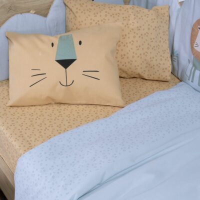 Σετ Σεντόνια Κούνιας Βρεφικά Wild Company Nef Nef Homeware, 100% ΒΑΜΒΑΚΙ - Image 3