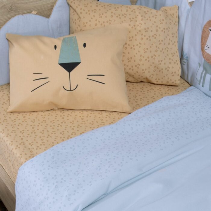 Σετ Σεντόνια Κούνιας Βρεφικά Wild Company Nef Nef Homeware, 100% ΒΑΜΒΑΚΙ - Image 3