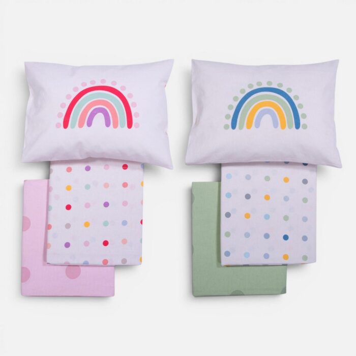 Σετ Σεντόνια Κούνιας Βρεφικά Baby Dots  Nef Nef Homeware, 100% ΒΑΜΒΑΚΙ