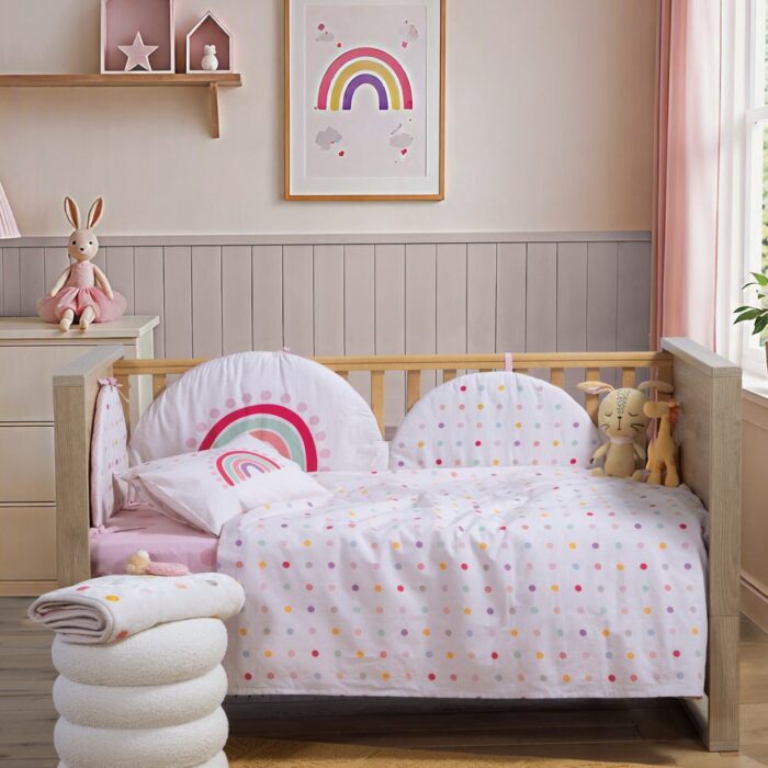 Σετ Σεντόνια Κούνιας Βρεφικά Baby Dots  Nef Nef Homeware, 100% ΒΑΜΒΑΚΙ - Image 3