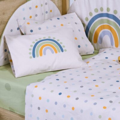 Σετ Σεντόνια Κούνιας Βρεφικά Baby Dots Nef Nef Homeware, 100% ΒΑΜΒΑΚΙ - Image 4