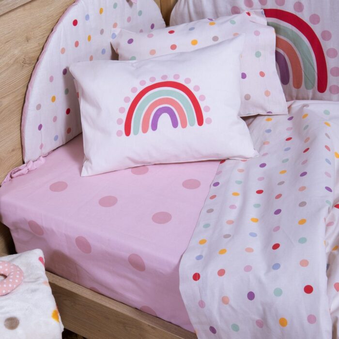 Σετ Σεντόνια Κούνιας Βρεφικά Baby Dots  Nef Nef Homeware, 100% ΒΑΜΒΑΚΙ - Image 5