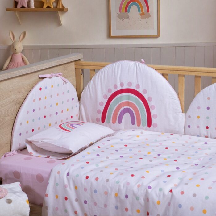 Σετ Σεντόνια Κούνιας Βρεφικά Baby Dots  Nef Nef Homeware, 100% ΒΑΜΒΑΚΙ - Image 7