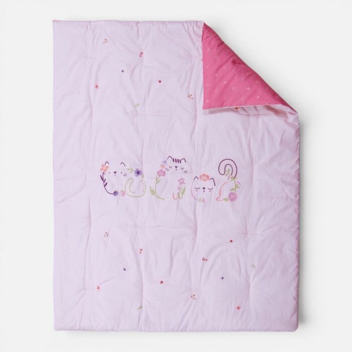 Πάπλωμα Βρεφικό Cats Are Perfect 110x140  Nef Nef Homeware, ΥΦΑΣΜΑ:100%BAMB-ΕΣΩΤ:100%ΠΟΛ - Image 4