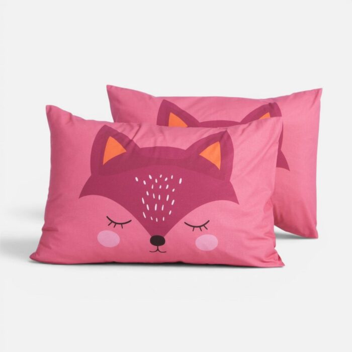 Μαξιλαροθήκη Happy Fox Nef Nef Homeware, 100% BAMBAKI