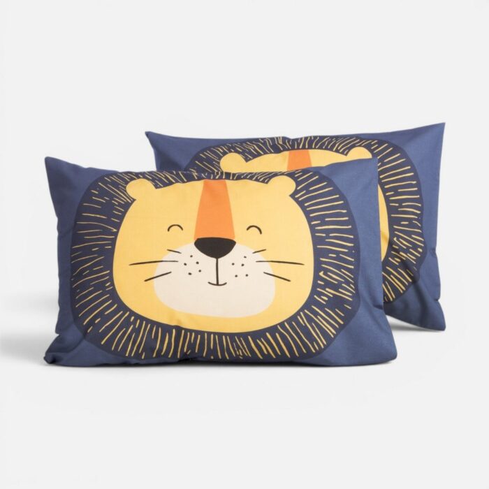 Μαξιλαροθήκη Happy Lion Nef Nef Homeware, 100% BAMBAKI