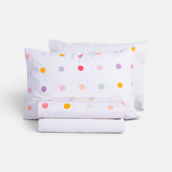 Σετ Σεντόνια Παιδικά Μονά Dots Ecru 170x260 Nef Nef Homeware, 100% BAMBAKI - Image 3