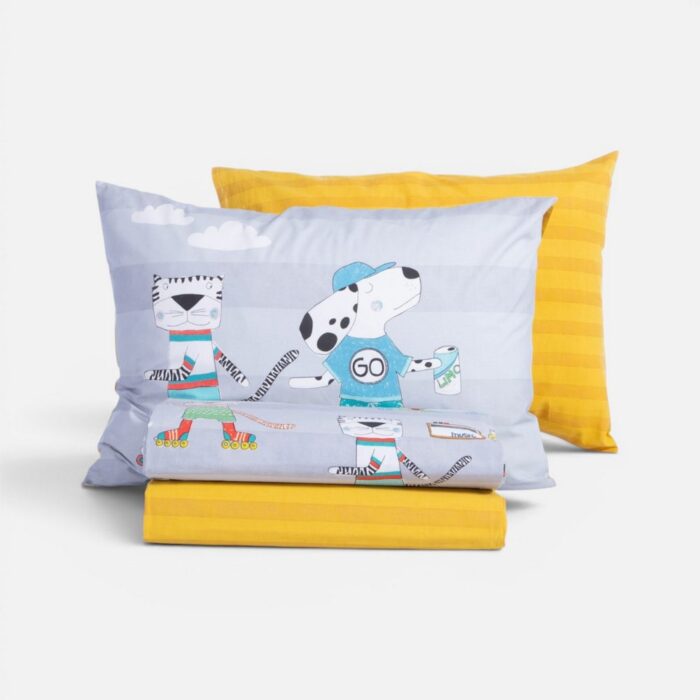 Σετ Σεντόνια Παιδικά Μονά Cool Skating 170x260  Nef Nef Homeware, 100% BAMBAKI - Image 3