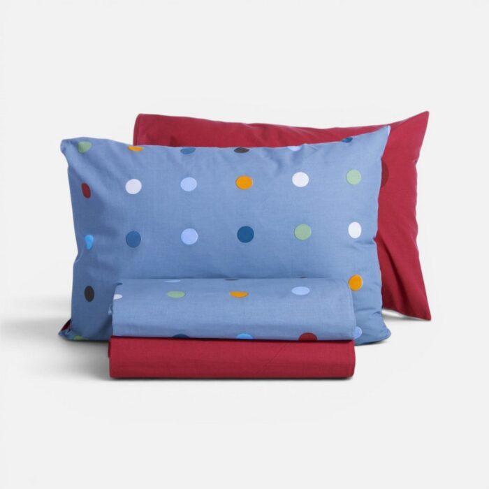 Σετ Σεντόνια Παιδικά Μονά Dots Blue 170x260  Nef Nef Homeware, 100% BAMBAKI - Image 3
