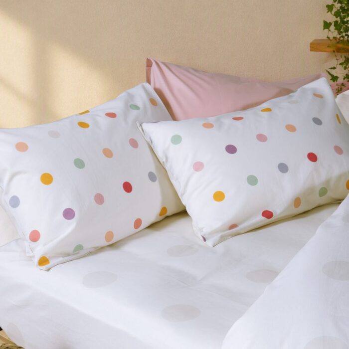 Σετ Σεντόνια Παιδικά Μονά με Λάστιχο Dots Ecru 170x260  Nef Nef Homeware, 100% BAMBAKI - Image 5