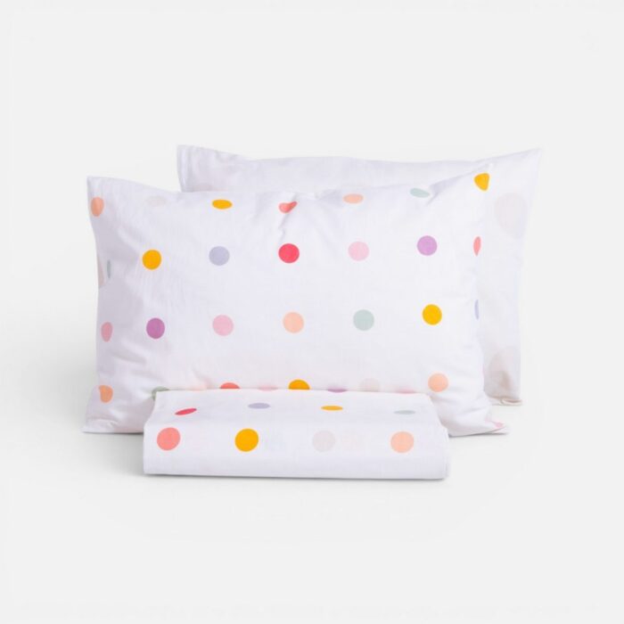 Σετ Παπλωματοθήκη Παιδική Μονή Dots Ecru 160x240  Nef Nef Homeware, 100% BAMBAKI - Image 3