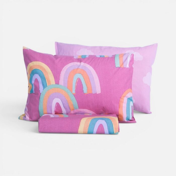 Σετ Παπλωματοθήκη Παιδική Μονή Raibow Mood 160x240  Nef Nef Homeware, 100% BAMBAKI - Image 3