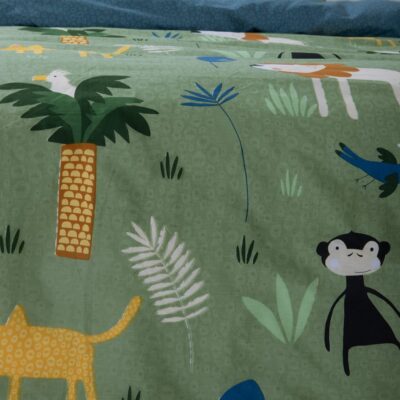 Σετ Παπλωματοθήκη Παιδική Μονή Jungle Mania 160x240 Nef Nef Homeware, 100% BAMBAKI - Image 3