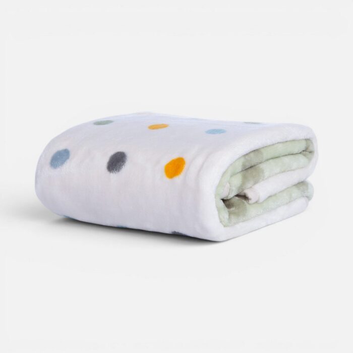 Κουβέρτα Βρεφική Κούνιας Baby Dots Green 100x140 Nef Nef Homeware, 100% ΠΟΛΥΕΣΤΕΡΑΣ - Image 3