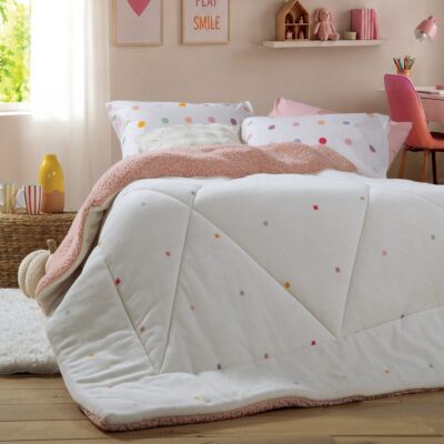 Κουβερτοπάπλωμα Παιδικό Μονό Dots Blue 160x220 Nef Nef Homeware, ΥΦ:100% ΠΟΛ-ΓΕΜΙΣΜΑ:100% ΠΟΛ.-ΠΙΣΩ:ΓΟΥΝΑ - Image 3