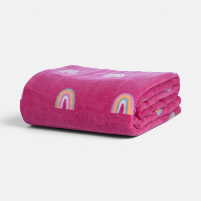 Κουβέρτα Παιδική Fleece Rainbow Mood 160x220 Nef Nef Homeware, 100% ΠΟΛΥΕΣΤΕΡΑΣ - Image 4