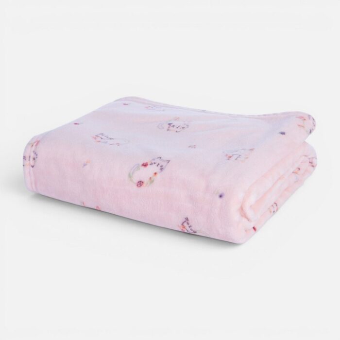 Κουβέρτα Fleece Βρεφική Αγκαλιάς Cats are perfect 75x110 Nef Nef Homeware, 100% ΠΟΛΥΕΣΤΕΡΑΣ - Image 3