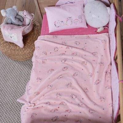 Βρεφική Κουβέρτα Fleece Αγκαλιάς Cats are perfect 110x150 Nef Nef Homeware, 100% ΠΟΛΥΕΣΤΕΡΑΣ