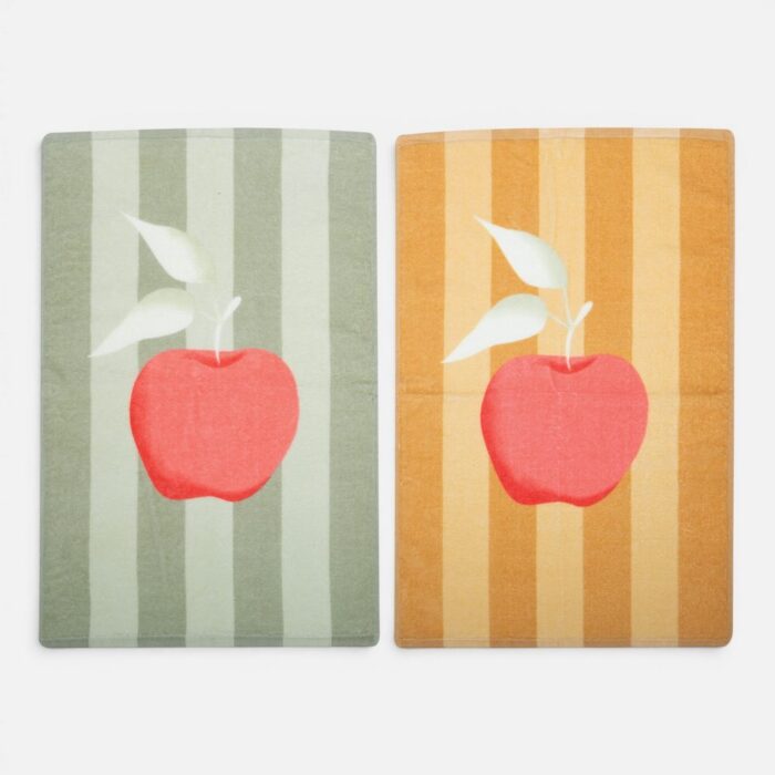 Ποτηρόπανο Βελουτέ Sweet Apple 40x60 Nef Nef Homeware, 100% BAMBAKI