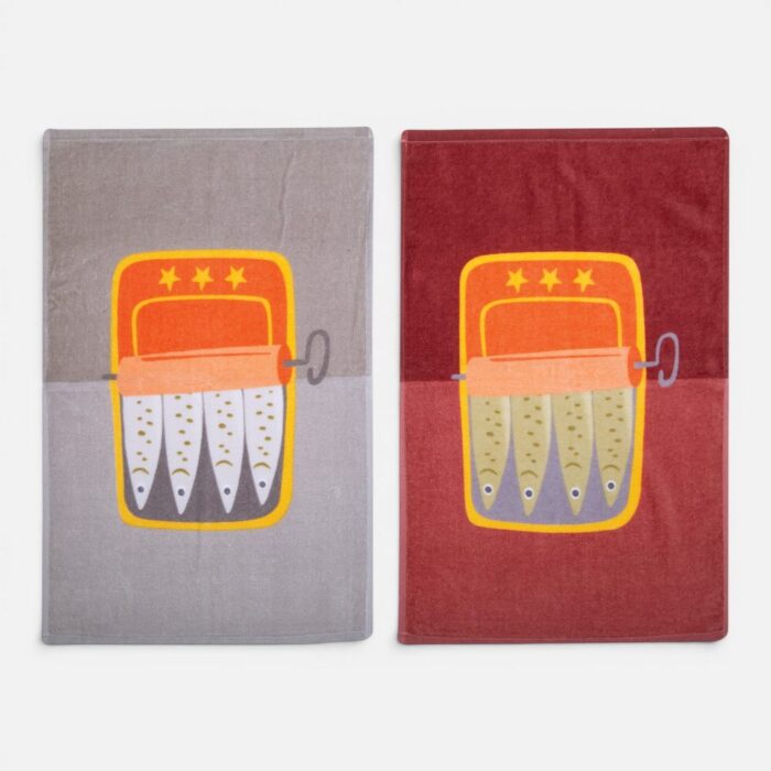 Ποτηρόπανο Βελουτέ Sardines 40x60 Nef Nef Homeware, 100% BAMBAKI
