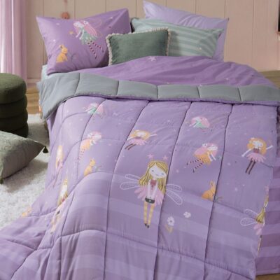 Πάπλωμα Παιδικό Μονό Fairy Tale 160x220 Nef Nef Homeware, ΕΞΩΤΕΡΙΚΑ:100% ΜΙΚΡ.-ΕΣΩΤΕΡΙΚΑ:100% ΠΟΛ.