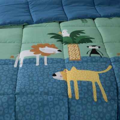 Πάπλωμα Παιδικό Μονό Jungle Mania 160x220 Nef Nef Homeware, ΕΞΩΤΕΡΙΚΑ:100% ΜΙΚΡ.-ΕΣΩΤΕΡΙΚΑ:100% ΠΟΛ. - Image 2