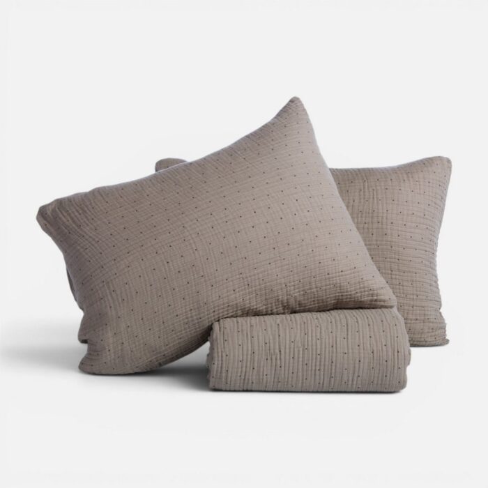 Σετ Παπλωματοθήκη Μονή Dots 160x230 Nef Nef Homeware, 100% ΒΑΜΒΑΚΙ - Image 6