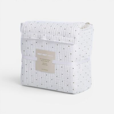 Σετ Παπλωματοθήκη Υπέρδιπλη Dots 240x230 Nef Nef Homeware, 100% ΒΑΜΒΑΚΙ - Image 8