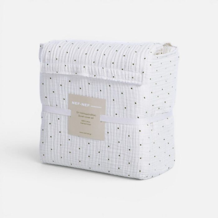 Σετ Παπλωματοθήκη Υπέρδιπλη Dots 240x230 Nef Nef Homeware, 100% ΒΑΜΒΑΚΙ - Image 8