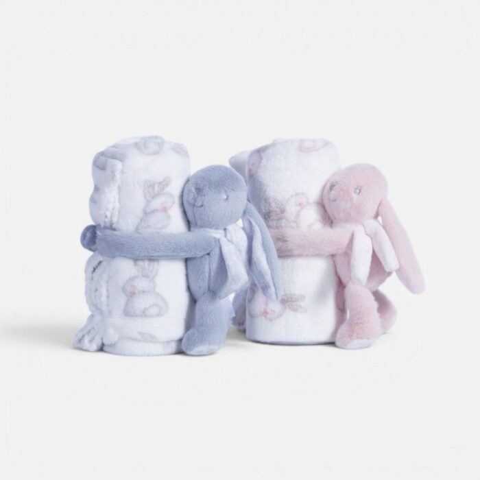Κουβερτάκι με Κουνελάκι Βρεφικό Αγκαλιάς Fleece Bunny Boo 75x100 Nef Nef Homeware, 100% ΠΟΛΥΕΣΤΕΡΑΣ