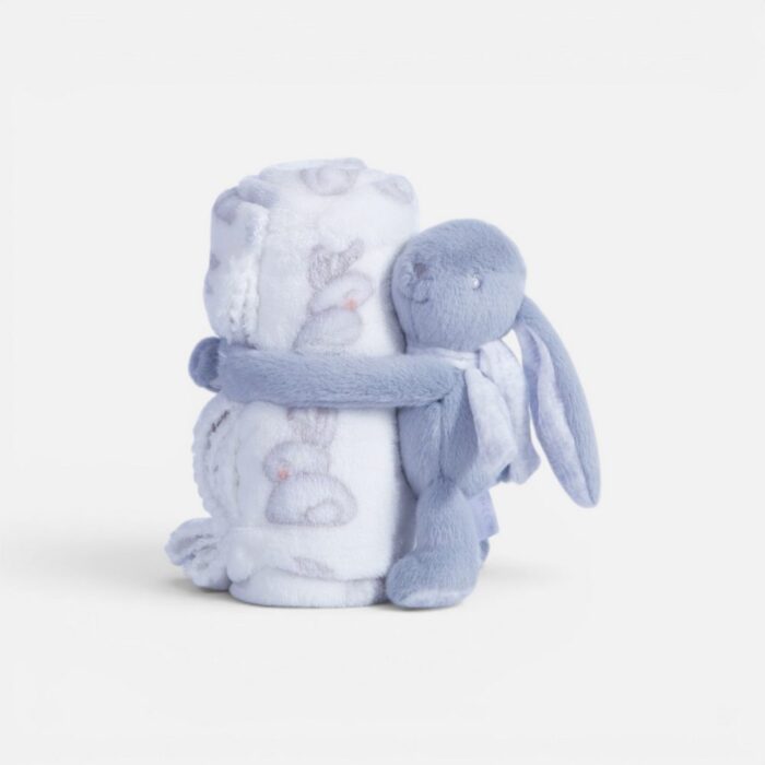 Κουβερτάκι με Κουνελάκι Βρεφικό Αγκαλιάς Fleece Bunny Boo 75x100 Nef Nef Homeware, 100% ΠΟΛΥΕΣΤΕΡΑΣ - Image 2
