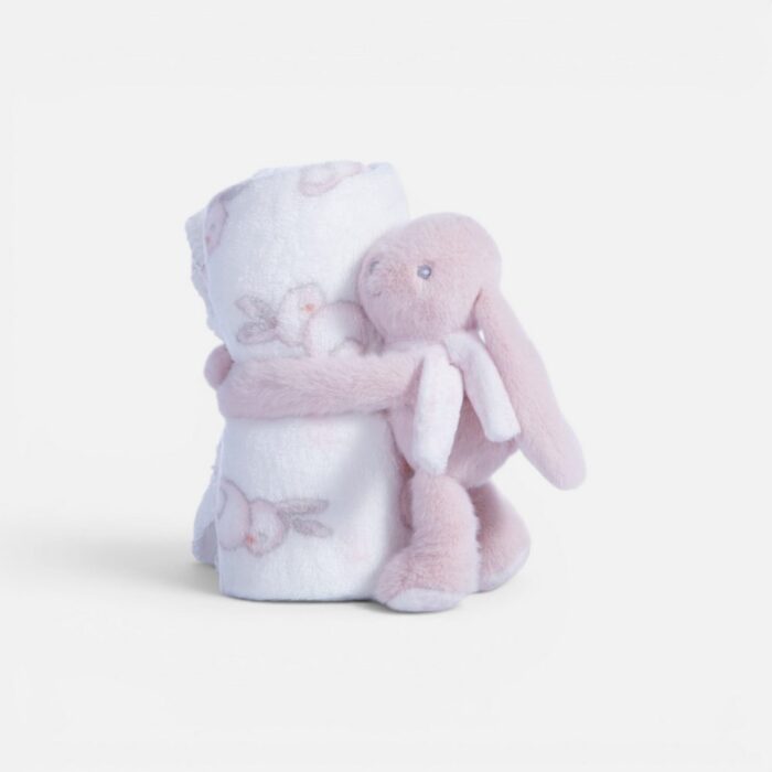 Κουβερτάκι με Κουνελάκι Βρεφικό Αγκαλιάς Fleece Bunny Boo 75x100 Nef Nef Homeware, 100% ΠΟΛΥΕΣΤΕΡΑΣ - Image 3