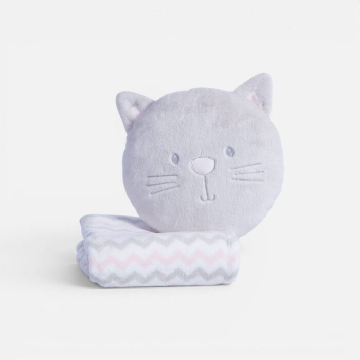 Κουβερτάκι με Μαξιλάρι Βρεφικό Fleece Cat 75x100 Nef Nef Homeware, 100% ΠΟΛΥΕΣΤΕΡΑΣ