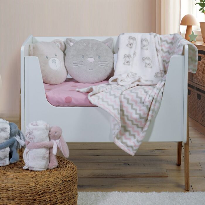 Κουβερτάκι με Μαξιλάρι Βρεφικό Fleece Cat 75x100 Nef Nef Homeware, 100% ΠΟΛΥΕΣΤΕΡΑΣ - Image 2