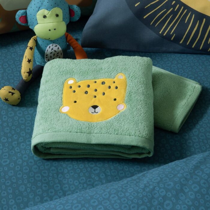 Πετσέτες Παιδικές Σετ 2τεμ. Jungle Mania Nef Nef Homeware, 100% ΒΑΜΒΑΚΙ