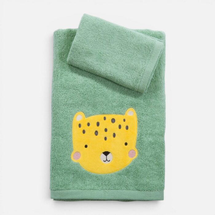 Πετσέτες Παιδικές Σετ 2τεμ. Jungle Mania Nef Nef Homeware, 100% ΒΑΜΒΑΚΙ - Image 2