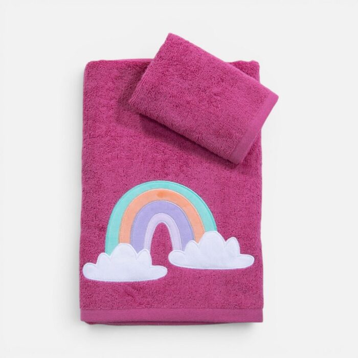 Πετσέτες Παιδικές Σετ 2τεμ. Rainbow Mood Nef Nef Homeware, 100% ΒΑΜΒΑΚΙ - Image 2