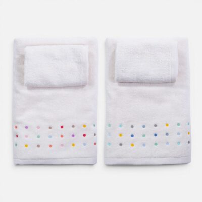 Πετσέτες Βρεφικές Σετ 2τεμ. Dots Nef Nef Homeware, 100% ΒΑΜΒΑΚΙ