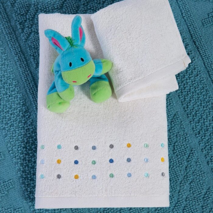 Πετσέτες Βρεφικές Σετ 2τεμ. Dots Nef Nef Homeware, 100% ΒΑΜΒΑΚΙ - Image 2