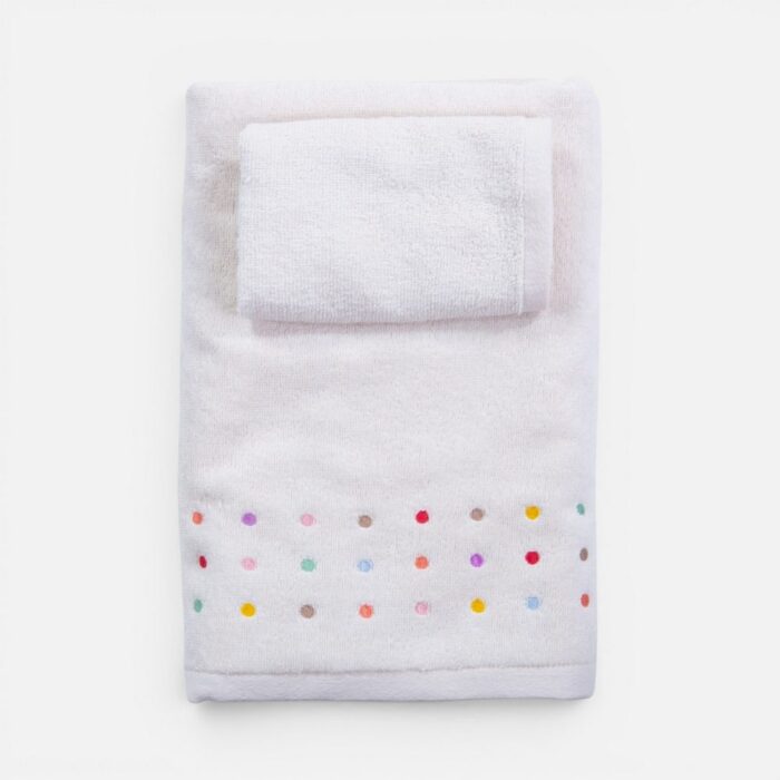 Πετσέτες Βρεφικές Σετ 2τεμ. Dots Nef Nef Homeware, 100% ΒΑΜΒΑΚΙ - Image 4