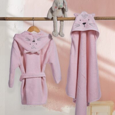 Κάπα Βρεφική Cats Are Perfect 75x75 Nef Nef Homeware, 100% ΒΑΜΒΑΚΙ - Image 2