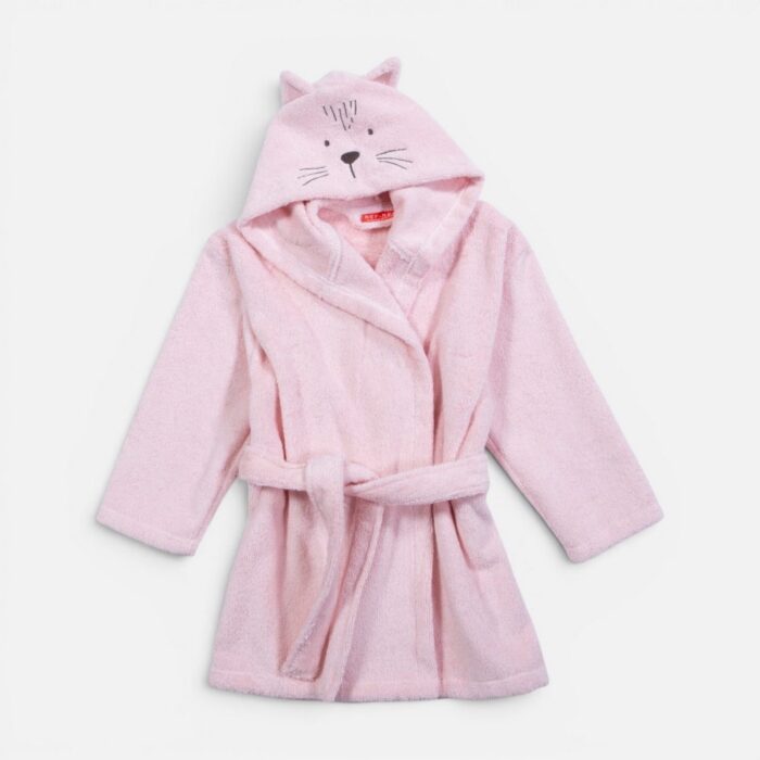 Μπουρνούζι Βρεφικό Cats Are Perfect Nef Nef Homeware, 100% ΒΑΜΒΑΚΙ