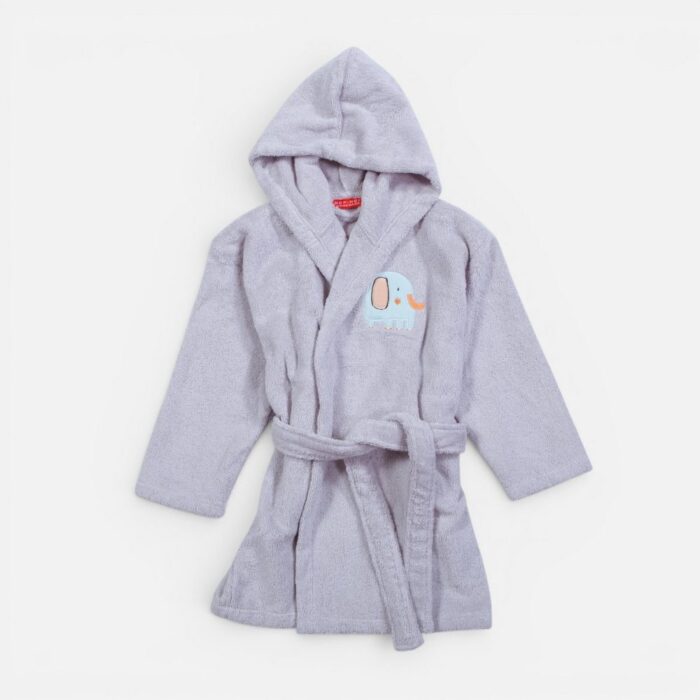 Μπουρνούζι Βρεφικό Elephants Nef Nef Homeware, 100% ΒΑΜΒΑΚΙ