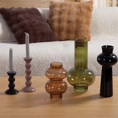 Διακοσμητικό Γυάλινο Βαζάκι Veggera 18x30 Nef Nef Homeware, 100% ΓΥΑΛΙ - Image 2
