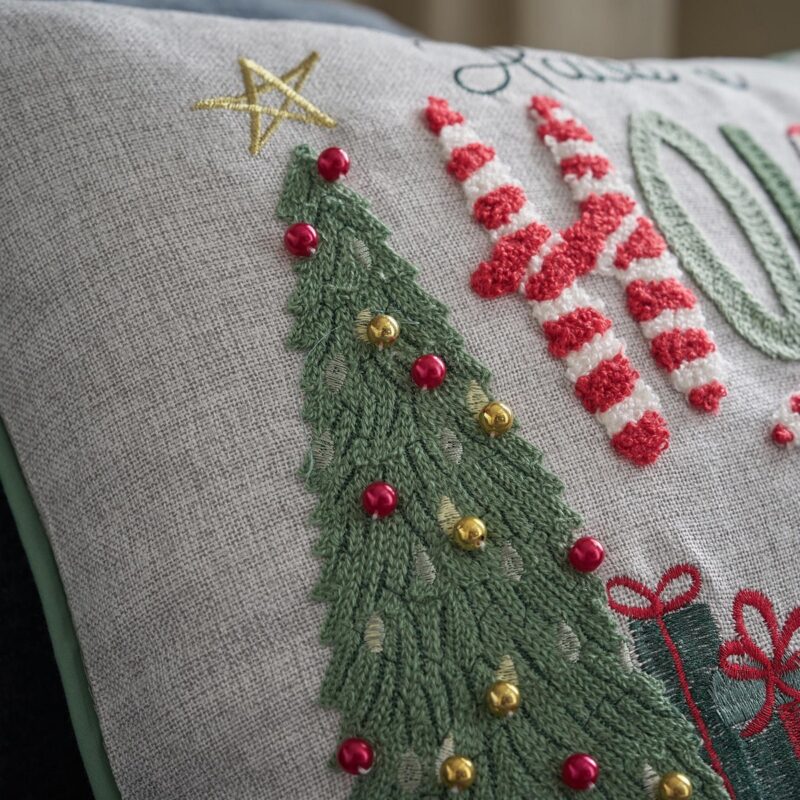 Μαξιλαροθήκη 43x43cm GOFIS HOME Xmas 902 - Image 2