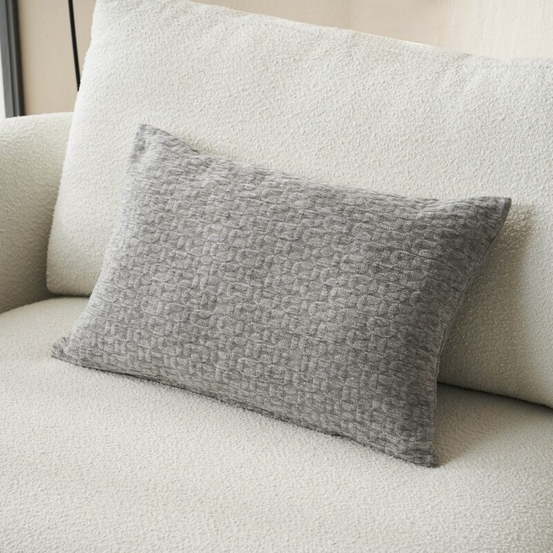 Μαξιλαροθήκη 40x60cm GOFIS HOME Ondine Silver Grey 184/15