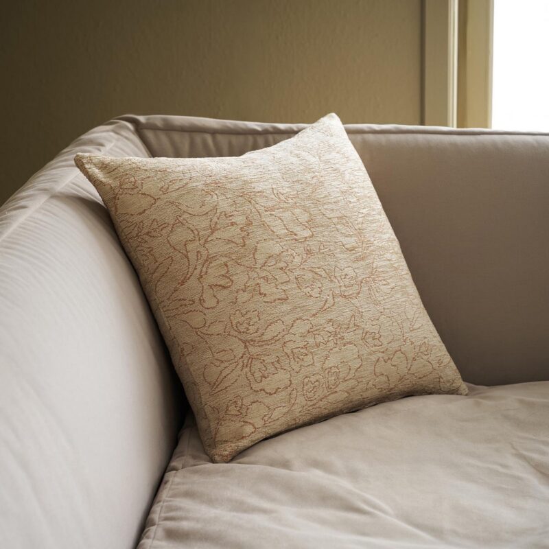 Μαξιλαροθήκη 50x50cm GOFIS HOME Aradia Ivory/Appricot 430/03